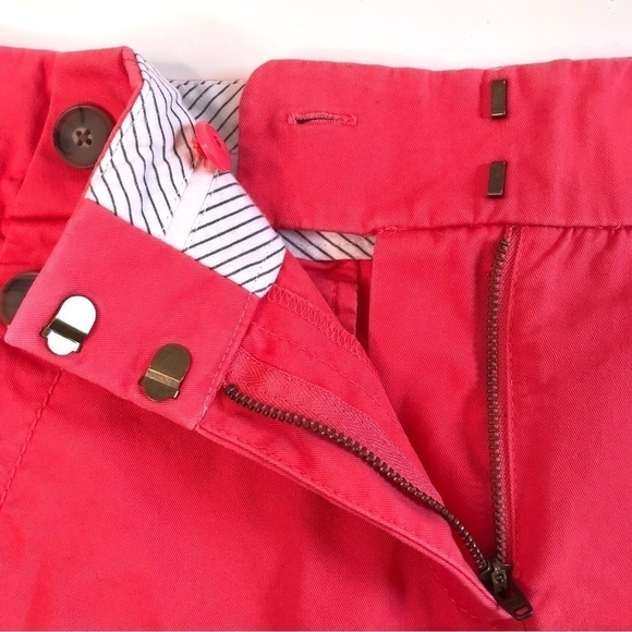 ANN TAYLOR LOFT The Riviera Short Red Orange Size 4 - Picture 8 of 14